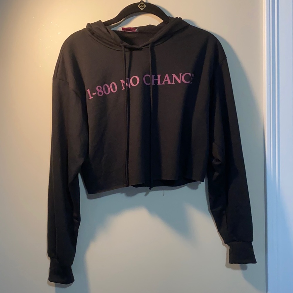 Madrag “1-800 No Chance” Cropped Sweater